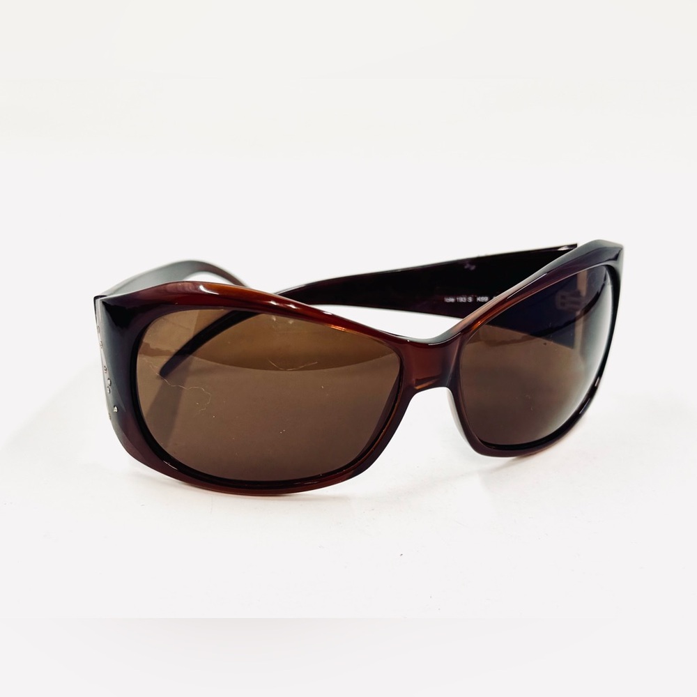 Roberto Cavalli Brown Sunglasses W/Rhinestone & Zebra Case lole 193s Excellent - Picture 3 of 6